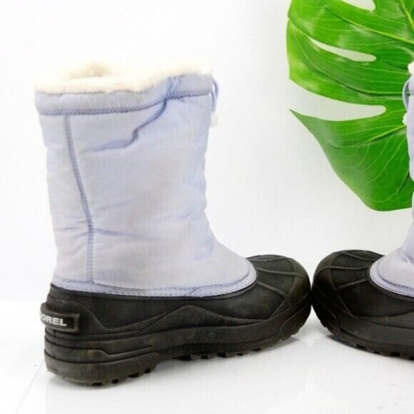 Sorel Girl's Snow Commander Boot Size 8 Waterproof Winter Purple Pull On Winter - Picture 9 of 11